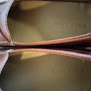 Cole Haan Moc-Drivers - Sz 9.5 Cole Haan Evelyn Knot Bow Birch Loafer Leather slip on  main image 3